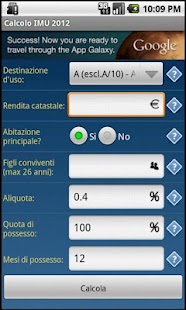 Calcolo IMU 2012 Screenshots 0