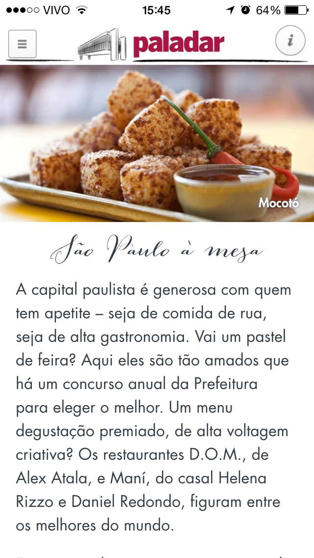 Paladar São Paulo Screen 2