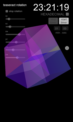 【免費教育App】Tesseract 4D Cube + (HEX)Clock-APP點子