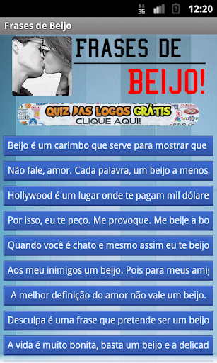 Frases de Beijo