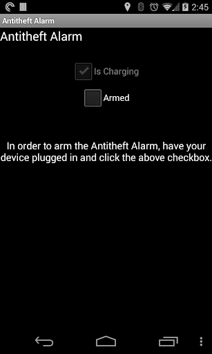 Antitheft Alarm