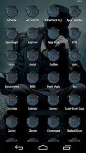 VM7 Grey on Blue Icon Set Screenshots 1