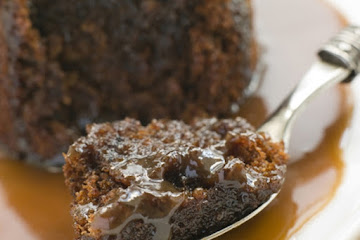 Slow Cooker Chocolate Bread Pudding with Caramel Sauce