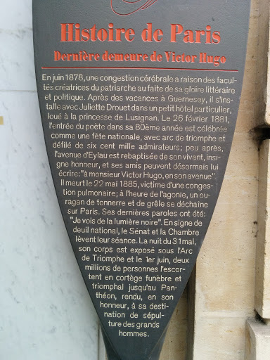 Dernière Demeure de Victor Hugo 