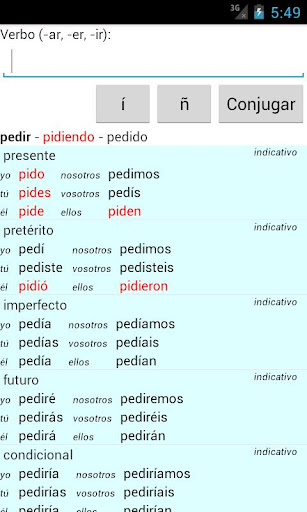 Spanish Verb Conjugator