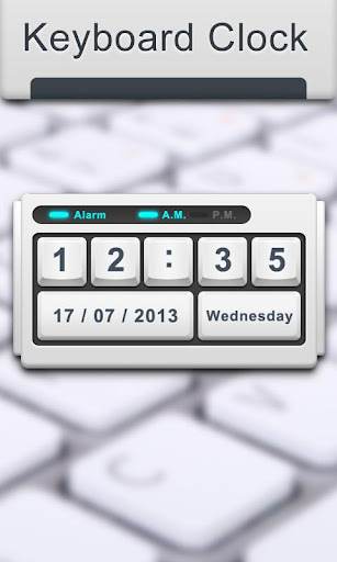 Keyboard - Clock widget