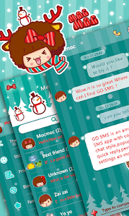 How to install GO SMS CHRISTMAS MOCMOC THEME lastet apk for laptop