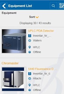 VWR Equipment Management Screenshots 1