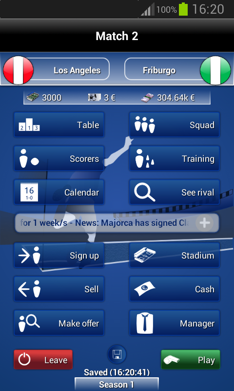 Android application iClub Manager screenshort