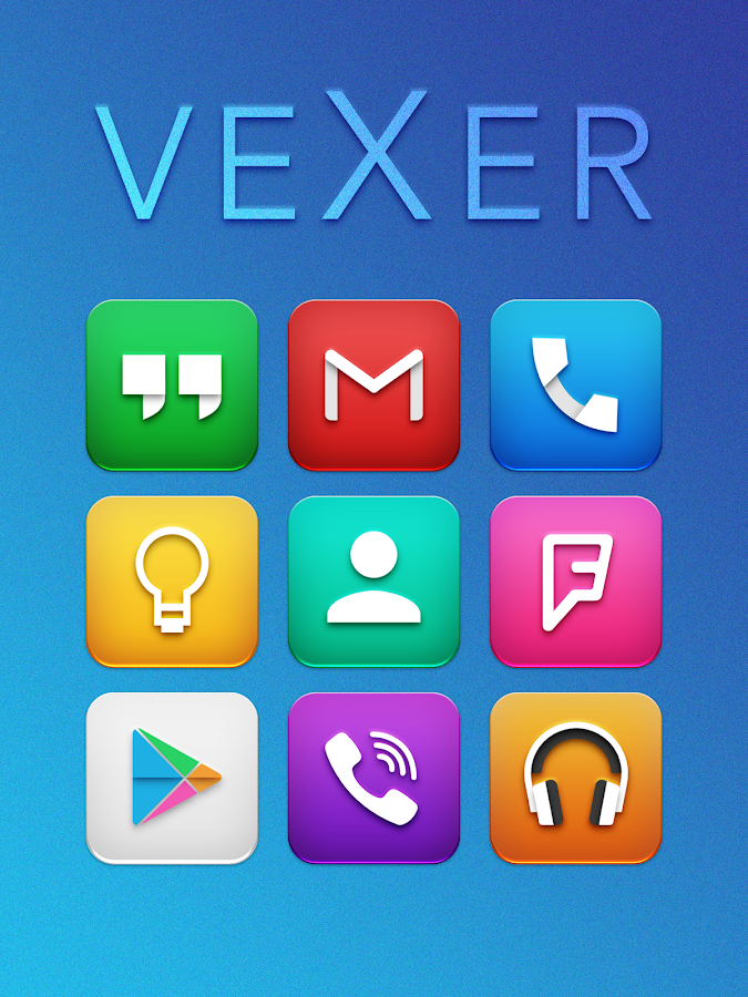 Download Vexer - Icon Pack v1.4 Full Apk terbaru - screenshot