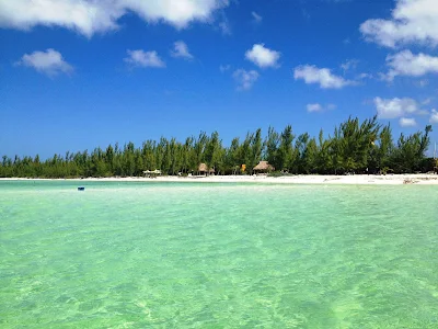 Excursions to the Cozumel Pearl Farm include time at this beautiful beach.