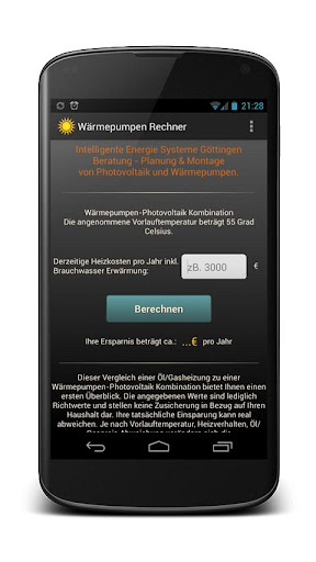 【免費天氣App】Wärmepumpen Rechner-APP點子