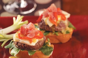 Beefstro Bruschetta  Burgers