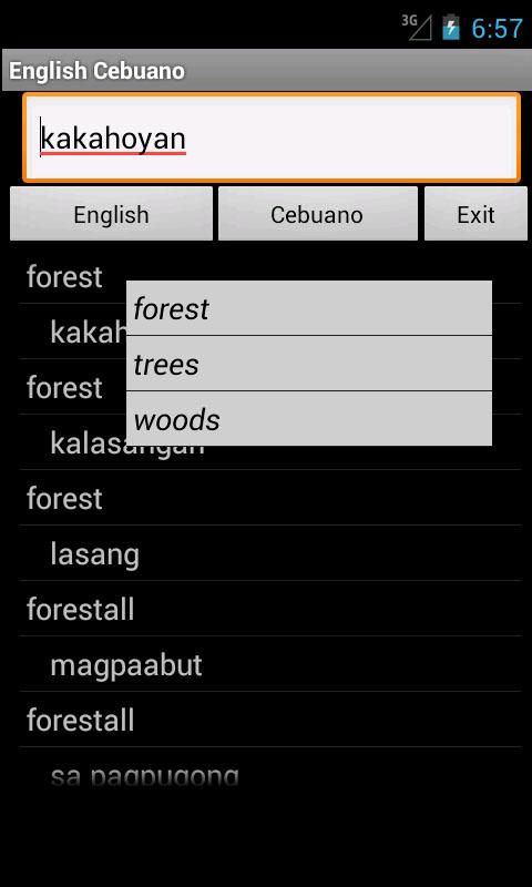 Cebuano To English Words