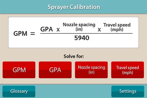 Sprayer Calibration Calculator