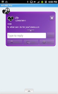 How to install GO SMS - Purple Cow Hearts 1.1 mod apk for pc
