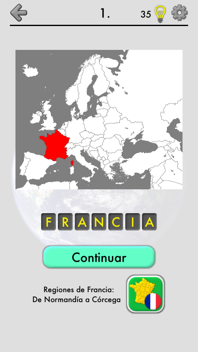 Android application Maps of All Countries in the World: Geography Quiz screenshort