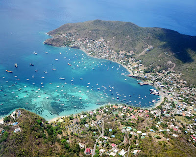 Port Elizabeth harbor on the island of Bequia, St. Vincent and the Grenadines.