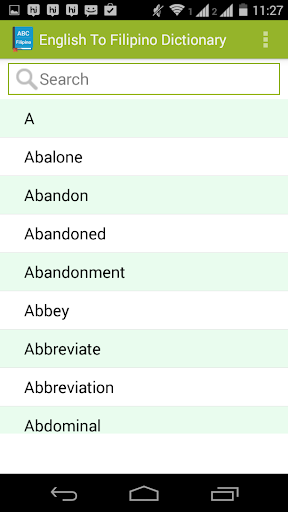 English To Tagalog Dictionary