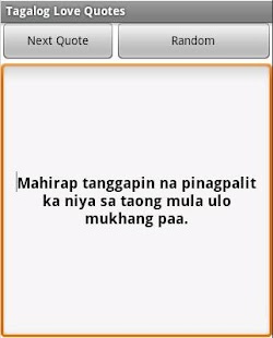... of beautiful and sometimes funny but true Tagalog Love Quotes