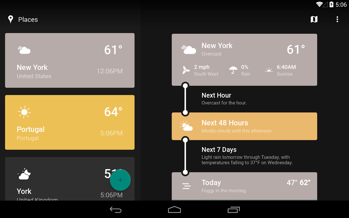 Weather Timeline - Forecast - screenshot