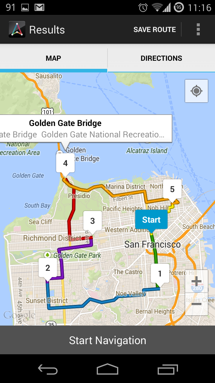GPS Trip connector Screen 3