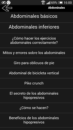 Abdominales para principiantes