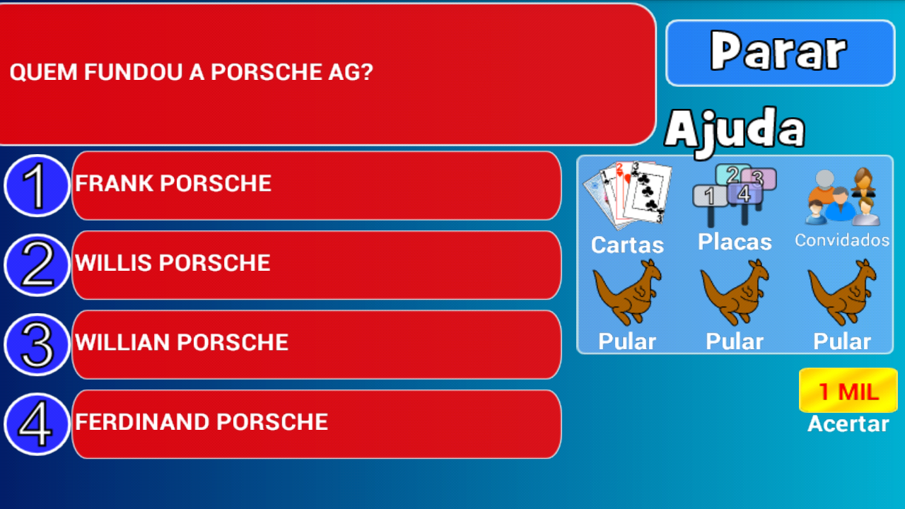 Show do Milhão - Novo Quiz - screenshot