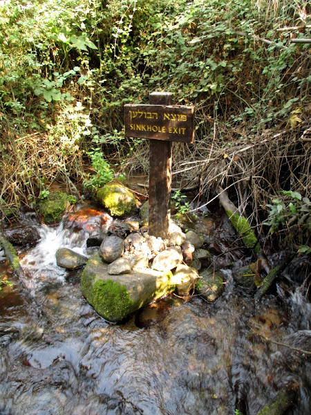 Tel Dan Sinkhole Sign