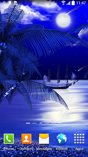 Night Beach Live Wallpaper