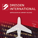 Flugtafel Flughafen Dresden logo