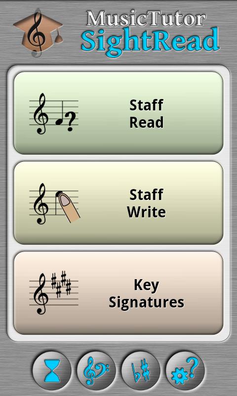 Android application Music Tutor Sight Read screenshort