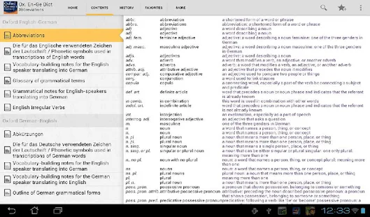 Oxford German Dictionary - screenshot thumbnail