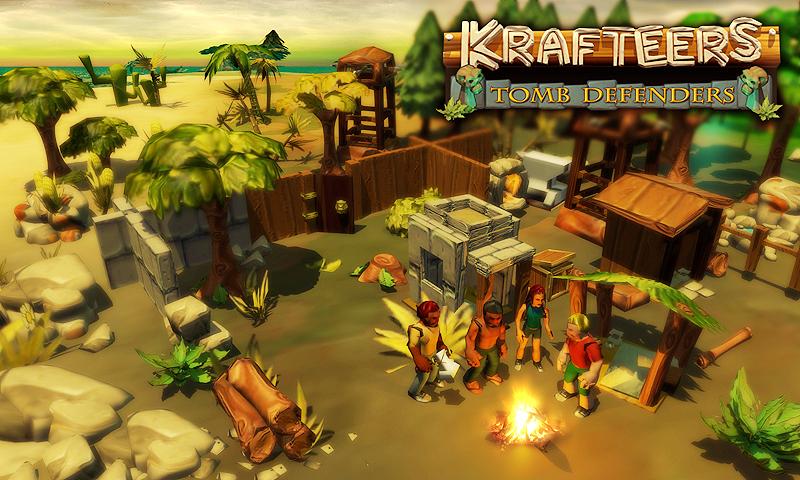 Android application Krafteers: battle for survival screenshort