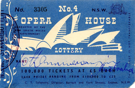 Opera House Lottery ticket - Sydney Opera House — Google Arts & Culture