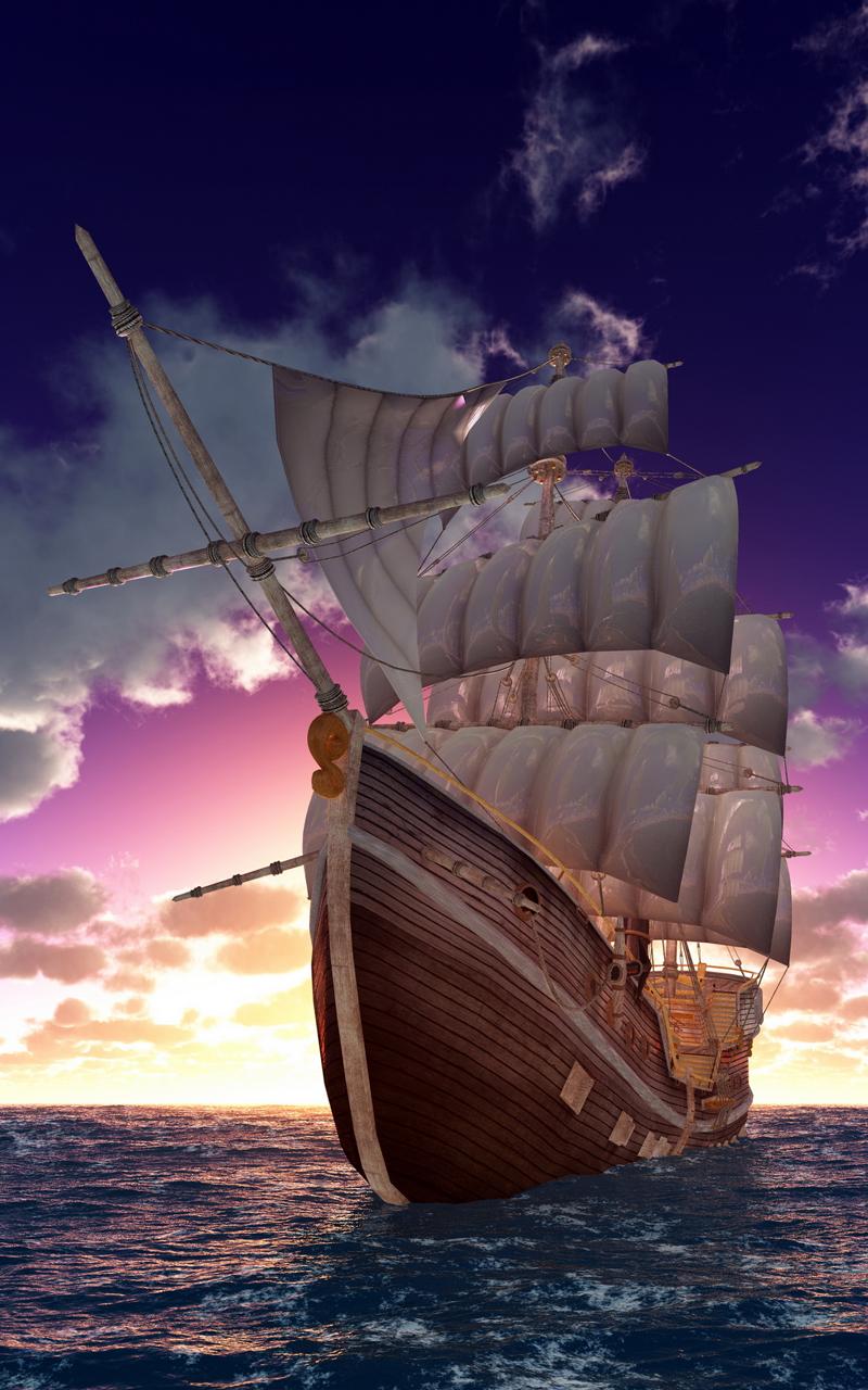 Sailing Ship Live Wallpaper Screen 2