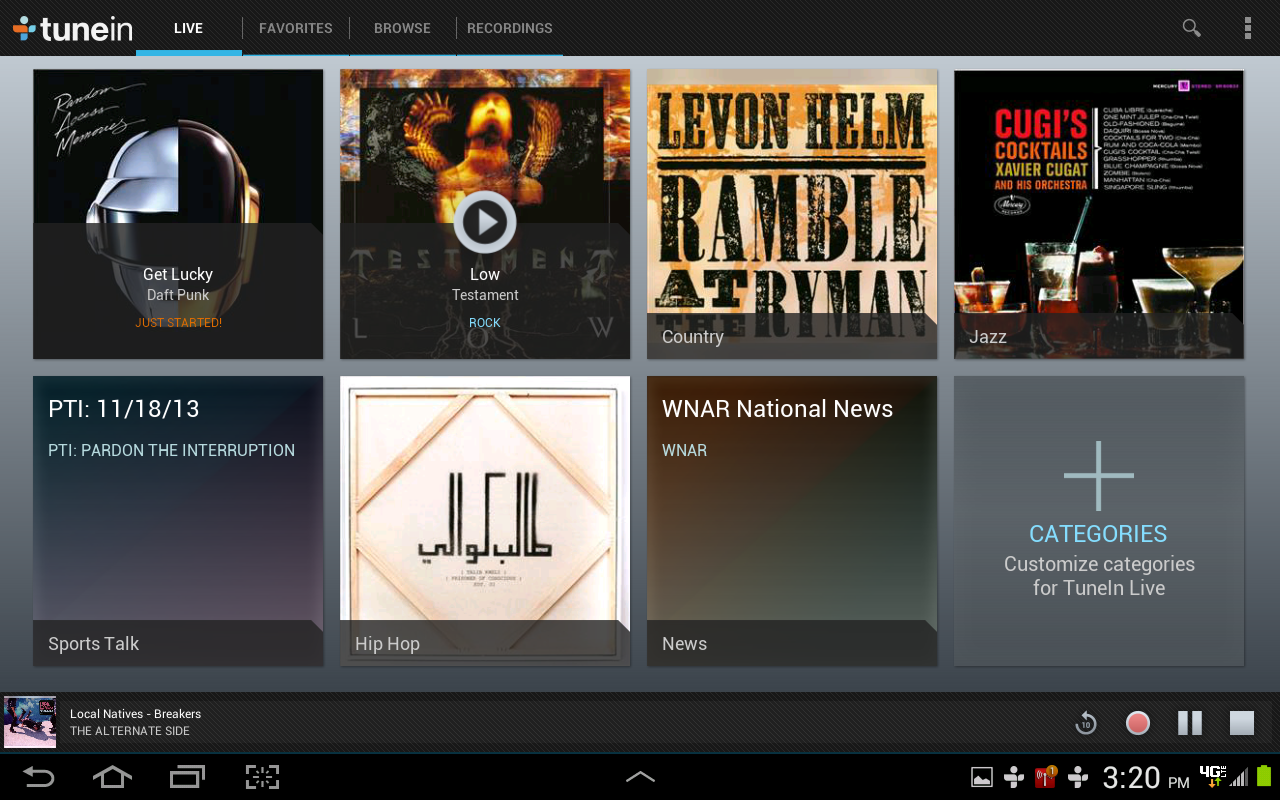 TuneIn Radio Pro - screenshot