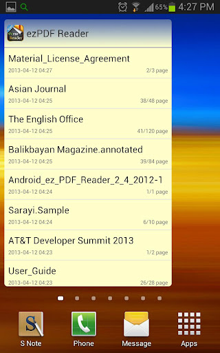 ezPDF Reader Widgets