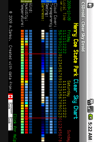 Clear Sky Droid (donate) Screen 2