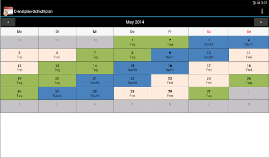 download Dienstplan Schichtplan free