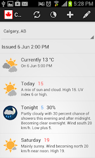 Canada Weather &amp; Radar screenshot for Android