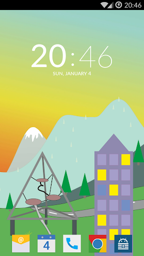 Plain Clock Widget