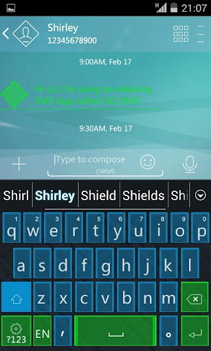 Green vs Blue Keyboard Theme