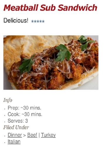 Health Meatball Sub Sandwich