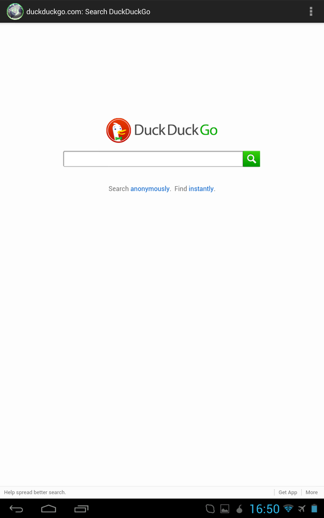 Orweb: Private Web Browser Screen 2