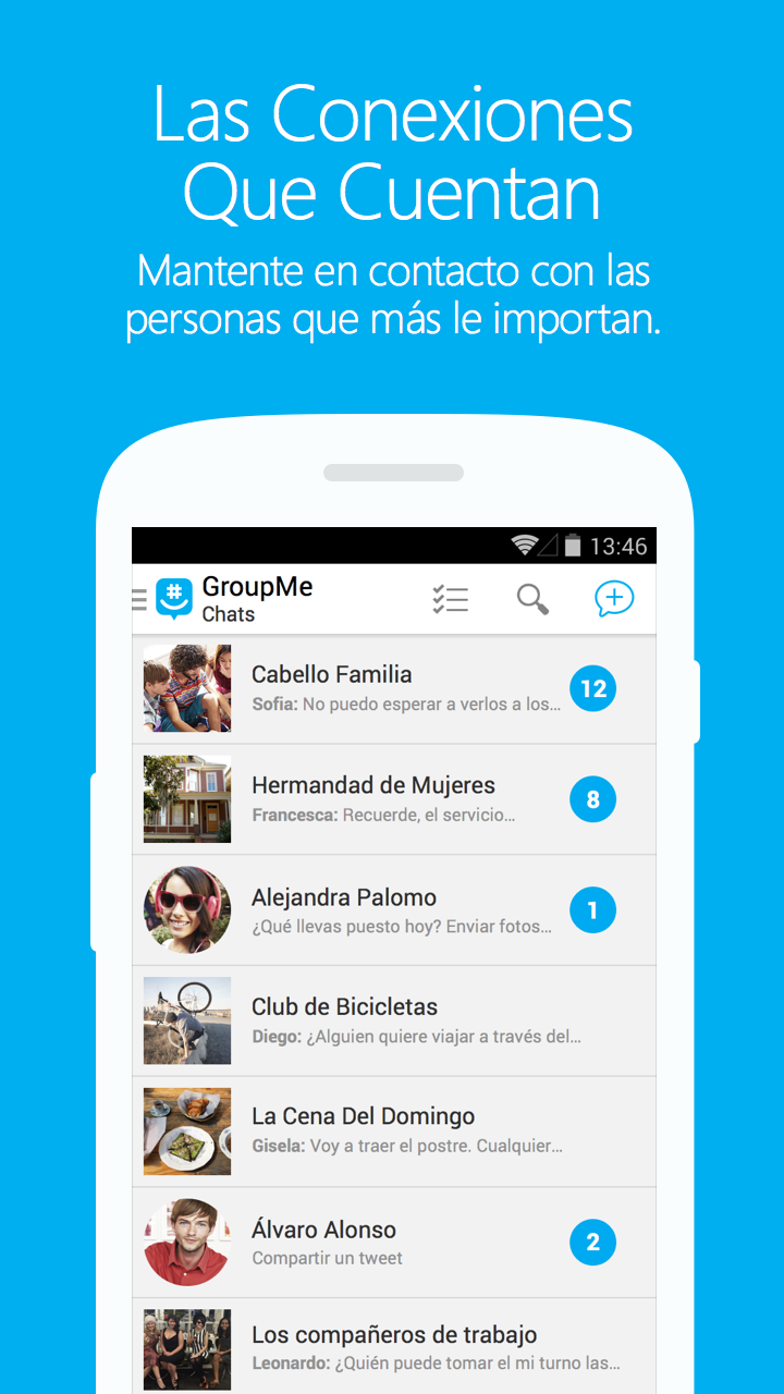 Android application GroupMe screenshort