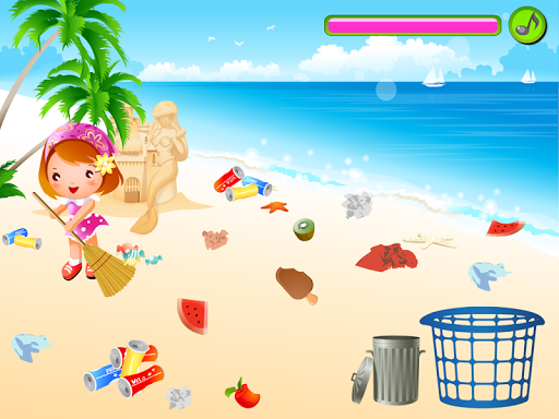 【免費教育App】Baby Beach Clean Up-APP點子