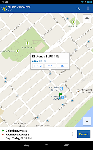 【免費交通運輸App】ezRide Vancouver Mass Transit-APP點子