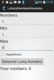 Free Lucky Lottery Number Generator APK