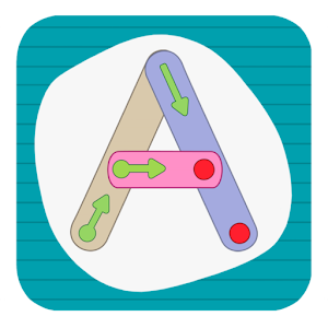 I learn writing capital letter logo